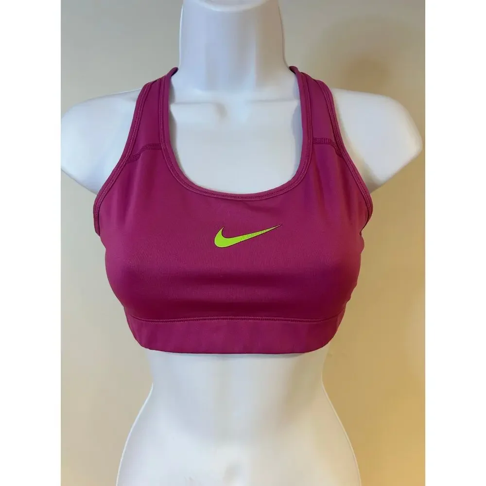 Nike Pro Sports Bra Women Sz S Compression Dri Fit Athletic Granola Girl Workout